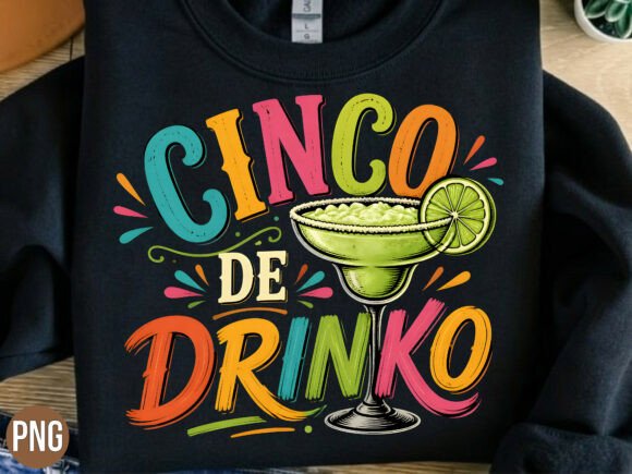 Cinco De Drinko Margarita Lime PNG SHIRT