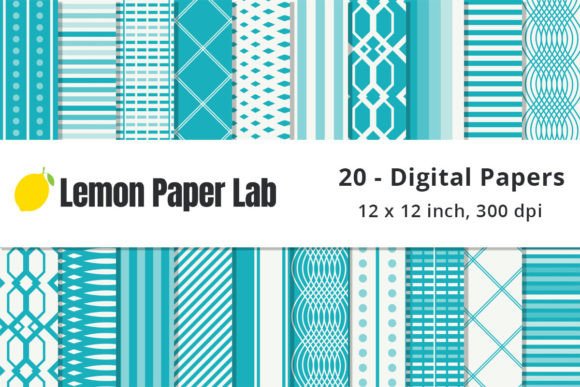 Classic and Unique Aqua Blue Stripes: A Practical Guide to Digital Paper Selection