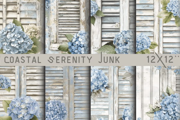 Coastal Serenity Junk Journal Wallpaper