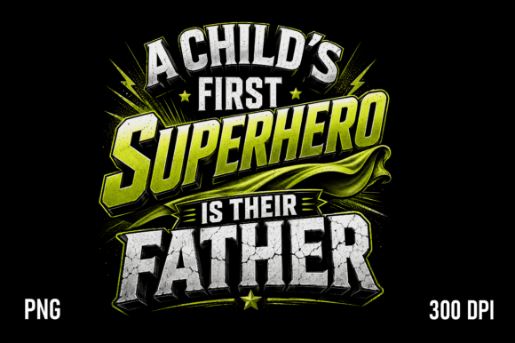 Fathers First Superhero PNG: Celebrating Dad as the Real-Life Hero