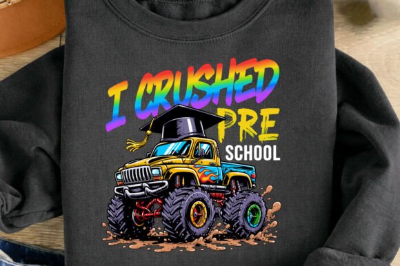 I Crushed Preschool Monster Truck PNG: A Vibrant Design for Every Celebration