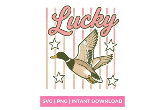 Lucky Duck Retro Mallard SVG: Creative Design Made Easy