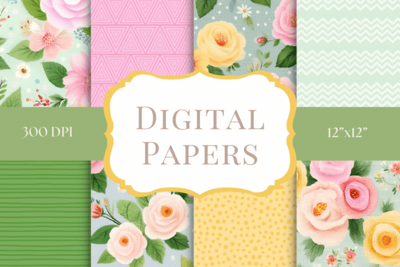 Spring Garden Digital Papers: Elevating Your Seasonal Paper Crafts