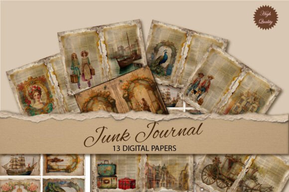 Travel Vintage Junk Journal Paper: Selecting and Using Digital Backgrounds Effectively