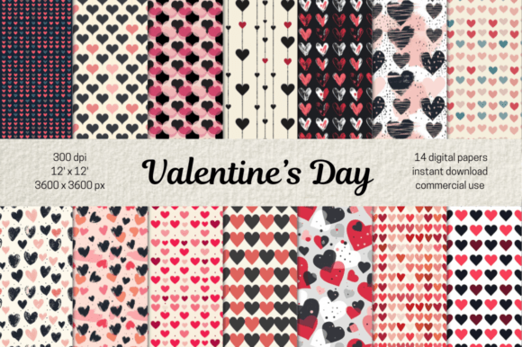 Valentine Hearts Seamless Pattern Bundle Guide