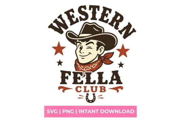 Western Fella Club Cowboy SVG: Creative Design for DIY Projects